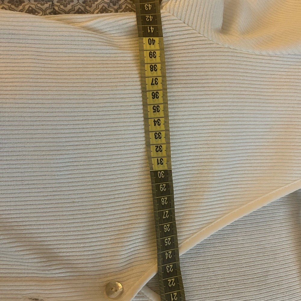 Zara Off-White Ribbed Knit Top - Picture 4 of 6
